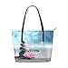 Produktbild Eslifey Spa Stones And Lily Flowers In Zen Garden Portemonnaie PU Leder Schulter Tasche Tasche für Damen Mädchen Damen