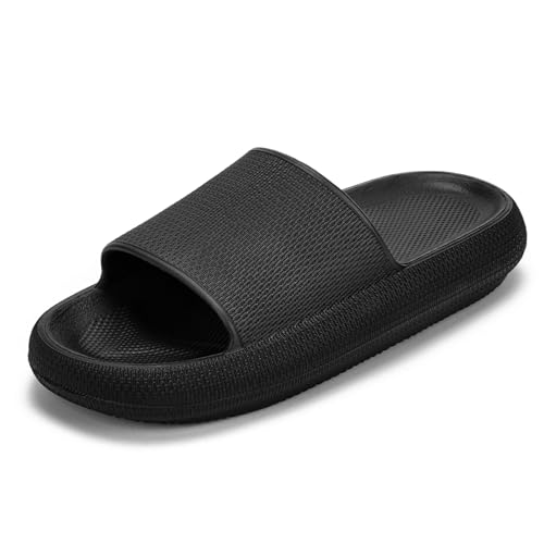 Pillow Slippers for Women,Men Quick Drying Shower Slides Sandals Non Slip Bathroom Sandal