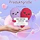 Gehäkelt Kuscheltier, Lustige Positive Geschenke mit Karte, Gehäkelter Herzform for Best Friends Geschenke, Emotional Support Kuscheltierfür Frauen, Geburtstagsgeschenk