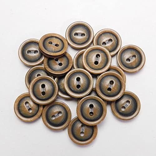 Amazon.co.jp: 竹風 キャメル色系 ボタン 13mm 2穴 ジャケット