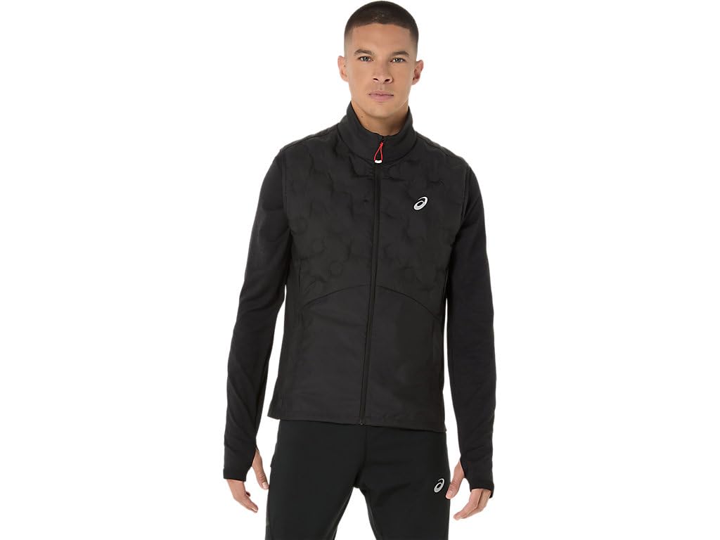 Asics Road Winter Gilet Yelek, XL, 2011D090-001, siyah, Erkek