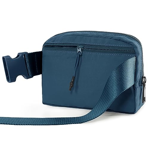 Image of ODODOS Unisex Mini Belt Bag with Adjustable Strap Small Fanny Pack for Workout Running Traveling Hiking, Navy Blue