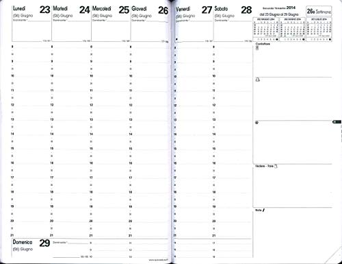 Ricambio Agenda Settimanale Quo Vadis Ministro 2020
