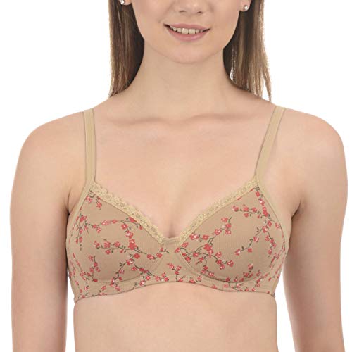 Image of Amante Women's Bra Pack of 2-Sesame + Blue 36C