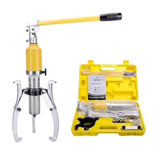 HEQIM Hydraulic Puller Separation Tool, Maximum Pull Force hub Puller, 5T 10T 15T 20T Hydraulic Puller, 2 jaw or 3 jaw Bearing hub Separator, Bearing Puller with Tool Box(10T/22000LB)