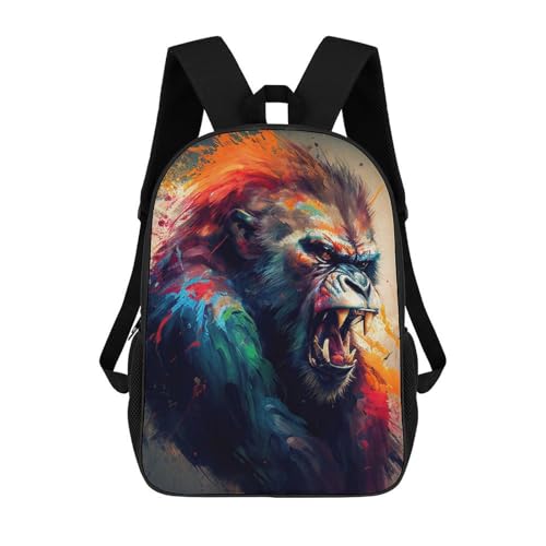 sinyumoney The Angry Ape Sacs À Dos Pour Enfants, Sac...