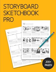 Storyboard Sketchbook PRO: Professional Preproduction Notebook for Directors, Film students, Animators and Creative Professionals, 8.5x11 inch, 200+ pages, 16:9 frames