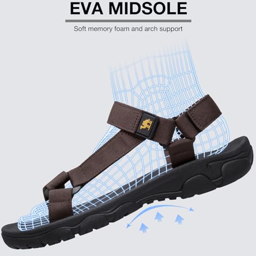 CAMELSPORTS Men's Hiking Sandals Open Toe Outdoor Beach Sandal Waterproof Sport Sandals Water Shoes for Athletic Walking3