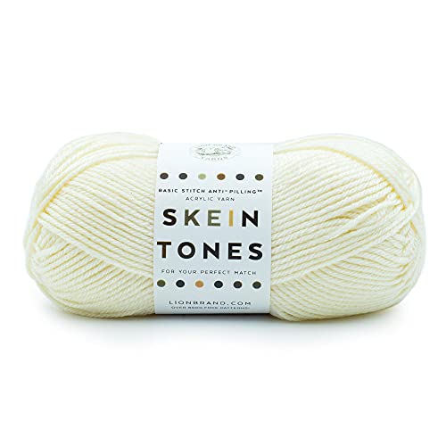 Lion Brand Yarn Yarn, Acrylic, Ivory, One Size, 1 Skein