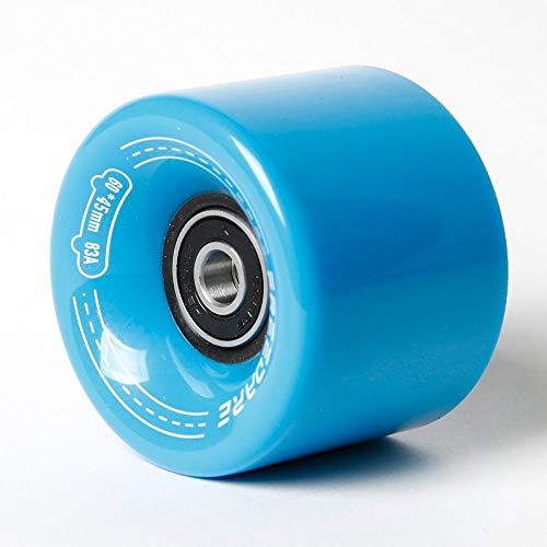 Freedare Skateboard Wheels 60Mm 83A With Bearings And Spacers Cruiser Wheels (Blue,Pack Of 4) #TOP7