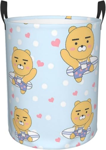 ランドリーバスケット大容量 洗濯かご 防水 カカオフレンズ 折りたたみ 収納ランドリーボックス 雑貨 おもちゃ収納バッグ 寝室、洗濯室、 シンプルでおしゃれ収納袋 M