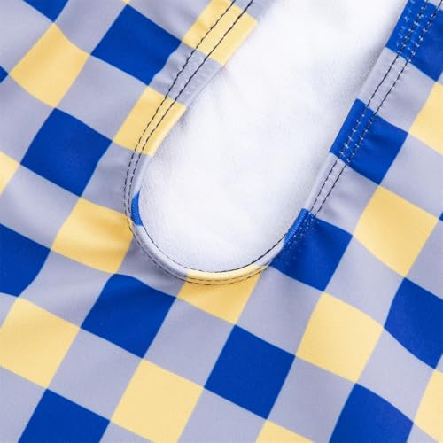 LIZENS Swimwear Girls One Piece for Girls Kids Bathing Checkered Swimwear 2-12 Years4