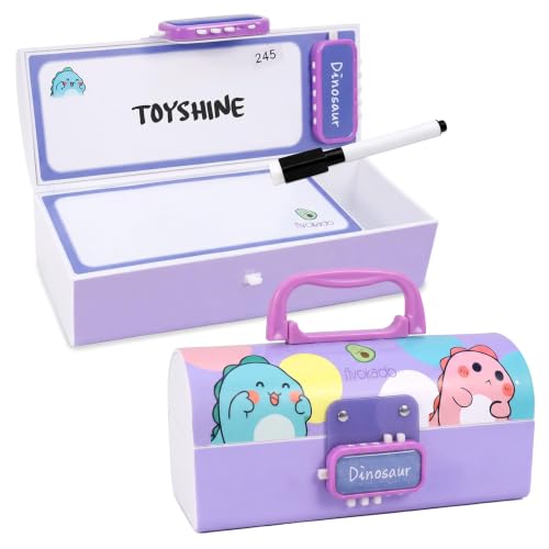 Toyshine Pencil Box with Code Lock Pen Case Large Capacity Multi-...