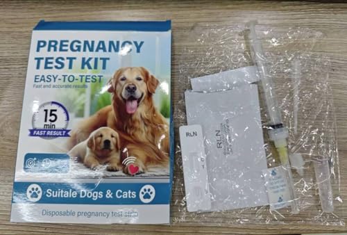 Image of Dog Pregnancy Test Kit, Disposable Pet Early Detection Pregnancy Test at Home, Fast and Convenient Pregnancy Test Strips for Dog & Cat