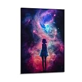 Photo Gallery acifhgue poster decorativo da parete con ragazza cosmica, stampa artistica su tela, poster decorativo moderno, per camera da letto, 30 x 45 cm Photo Gallery acifhgue poster decorativo da parete con ragazza cosmica, stampa artistica su tela, poster decorativo moderno, per camera da letto, 30 x 45 cm