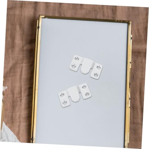Image of DOITOOL 4pcs Picture Frame Hangers Wall Mount Brackets Stainless Steel Buckles Mirror Hooks Secure Hanging Decorative Hardware