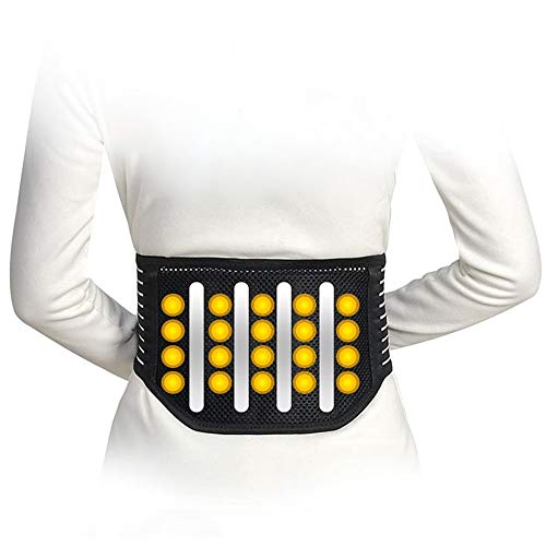ZFF Soporte Lumbar Cinturón con 20 Imanes Inferior Atrás Apoyo Cinturón para Deporte O...