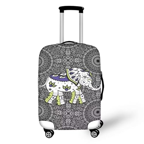 Luggage Cover personalized Suitcase Cover Zipper Closure Suitcase Protector Fits 18-21 Inch Luggage Cover Set An Elephant Print