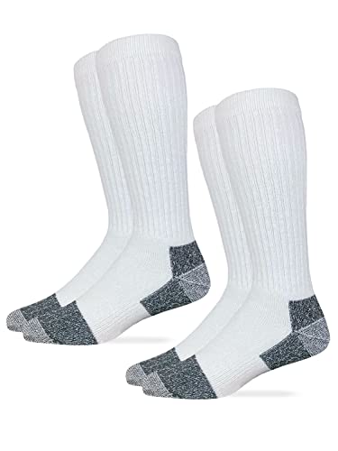 Carolina Ultimate Mens Tall Cotton Work Boot Socks 2 Pair Pack