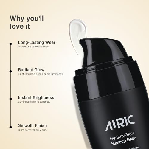 Image of Auric Healthyglow Transparent Makeup Base (28g) I Long Lasting, Flawless and Instant Glow Formula Primer for All Skin Tones I Paraben Free