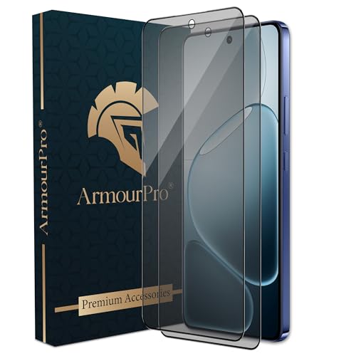 Image of ArmourPro Anti-Glare Matte Tempered Glass for Oppo F31 Pro Plus, Pack of 2, Anti Fingerprint Screen Protector, 9H Scratch Resistant, Smooth Touch, Full Edge to Edge Coverage
