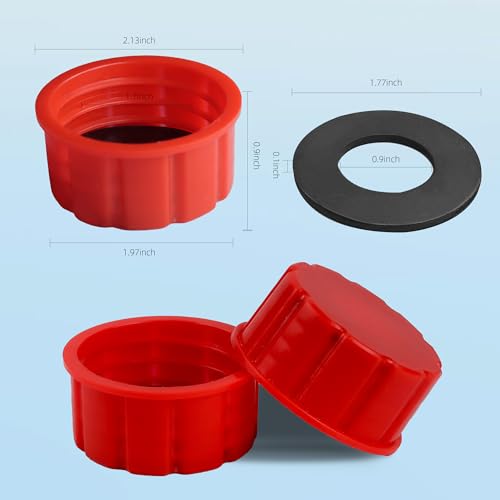 Mapleza 5 Gallon Gas Can Cap - Replacement Gas Can Lid with Coarse Thread, Ideal for Gasoline and Diesel Fuel Cans, Compatible with Midwest,stratton and Briggs Gas Cans(Pack of 2) - Thumbnail 3