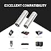 DETAME XLR Male to Male Audio Adapter, 3-Pin XLR Connector, Silver, 3Pack