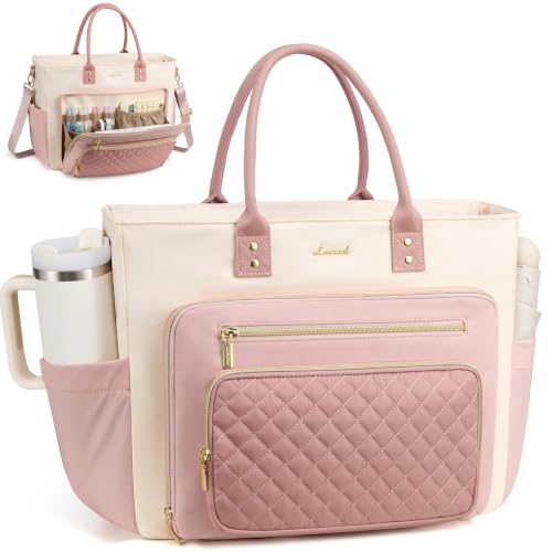 Image of LOVEVOOK Teacher Tote Bag for Women Work, 15.6 inch Nurse Laptop Tote Bag
