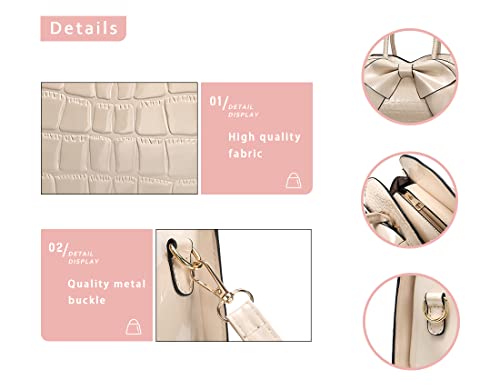 Image of JHVYF Women Tote bag Satchel Purses and Handbags for Women Shoulder Bags Bow Purse