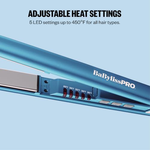 Image of BabylissPRO Nano Titanium Ultra-Sleek Hair Straightener, Flat Iron for All Hair Types