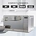 Total Chef 0.7 Cu Ft Microwave Oven - Countertop Small Kitchen Appliance, Stainless Steel Microwave with Digital Touch, Pre-Set Functions, 10” Turntable, 700 Watt