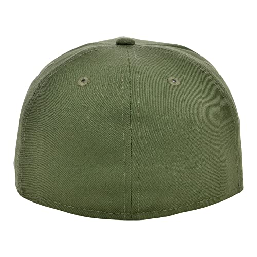 Image of Lids Blank Premium Full Court w /Colored Under Visor Fitted Cap