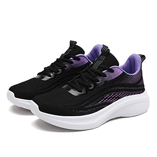 Zapatillas mujer running de malla transpirable con cordones para un calzado de verano cómodo 5
