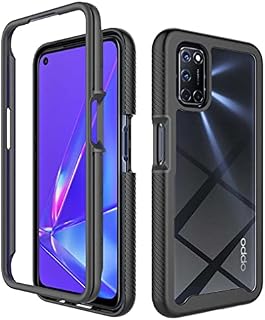 Liner Clear Case for OPPO A52 / OPPO A72 / OPPO A92, Military Grade Full Body Rugged Armor Case Cover, Heavy Duty Dropproof Shockproof Case for OPPO A52 / OPPO A72 / OPPO A92 - Black