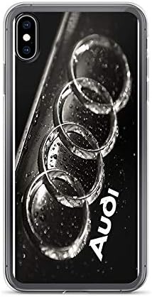 iPhone Xs Max Pure Clear Case Cases Cover Audi Logo 3D