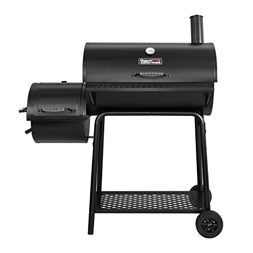 Buy Royal Gourmet BBQ Charcoal Grill with Offset Smoker, 30'' L, New Process Paint Not Flake