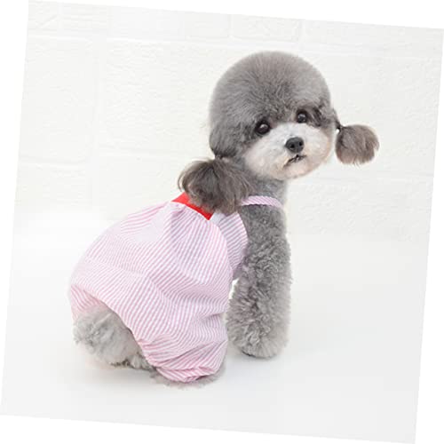 Pantalones disfraz para perros talla M color rosa miniatura 3