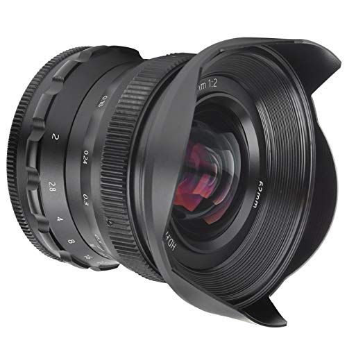 Dpofirs F2.0 FX 12 mm Weitwinkelobjektiv, Fisheye Scenery-Objektiv mit festem Fokus und großer Blende für X-T4 / X-T3…