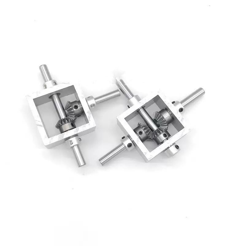Angle Steering 1pc 1:1 Transmission Gearbox 6mm 8mm Shaft 90 Degree Reversing Gearbox 1 Module 20 Teeth Bevel Gear Steering Gearbox Driving Change(6mm)