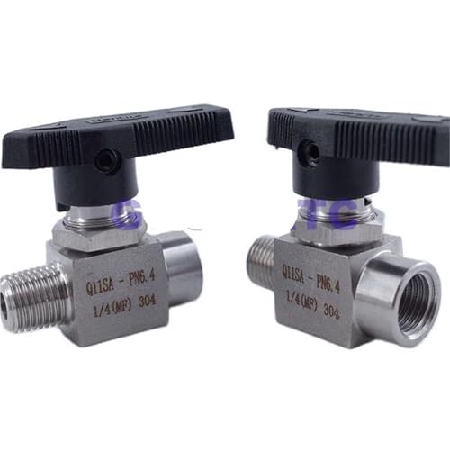 Válvula de bola 1/8 inoxidable para regular fluidos en espacios reducidos 3