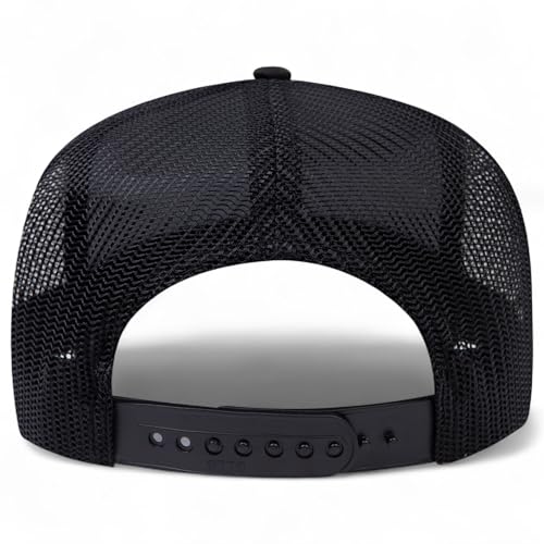 Gorra Trucker Negra con malla y cierre ajustable miniatura 5