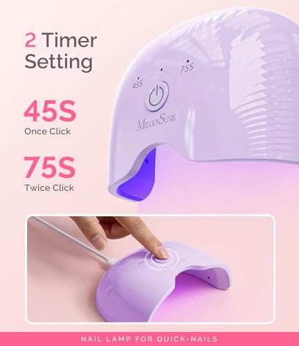 MelodySusie Mini LED UV Nail Lamp with Lightweight Design - image 5