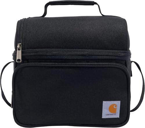 Image of Carhartt Camping Cooler,Worksite Lunchbox,Soft Shell Lunch Bag for Construction Sites,Work and Everyday Use,Black,(Pack of 8)