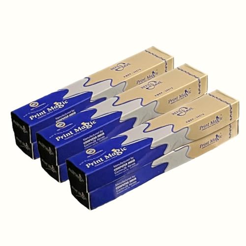 Image of Print Magic Dot Matrix Printer Ribbon Refill Pack of 6-12.7mm x 10 Meters, Compatible with TVS, Epson LQ-310, LX-310, 1310, 1150, 1150II, and More