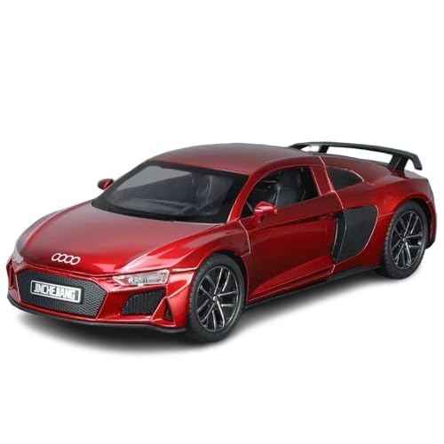 Image of WORSHIPER 1:32 Audii R8 Sport Diecast Metal Pull Back Car with 6 Openable Doors with Sound and Light Toy Decoration car Best Gift Toys for Kids