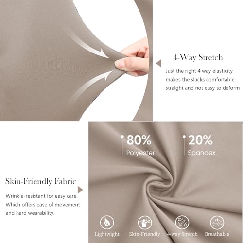 Womens Bootcut Dress Pants Business Casual Outfits High Waist 4 Way Stretch Yoga Work Pant Office Slacks with Pocket4