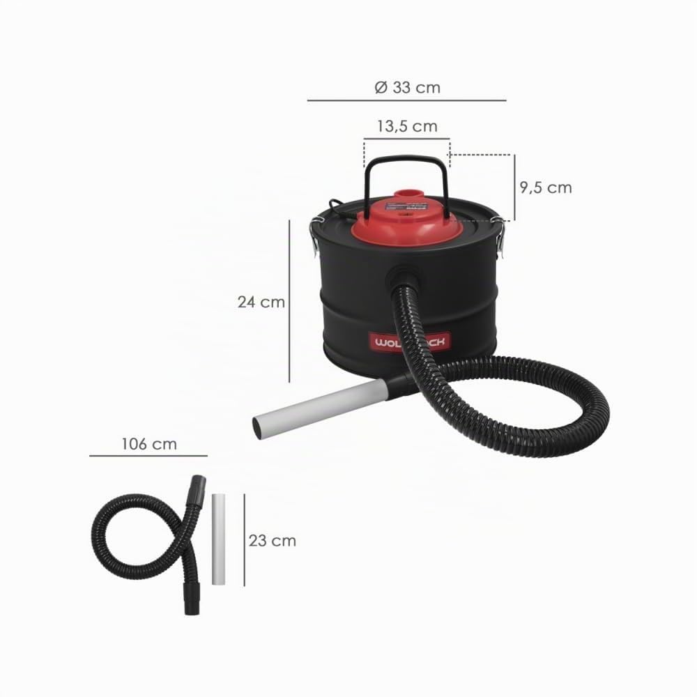 WOLFPACK LINEA PROFESIONAL Aspirador Cenizas Wolfpack 1200 Watt. 15 Litros