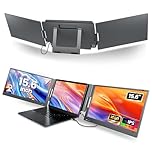 KPKUE 15.6" Laptop Screen Extender Monitor, 1080P FHD IPS Dual Portable Monitor for Laptop, Compatible with 12" -16" Laptops, Plug and Play (Mac Windows Chrome) X90E Pro