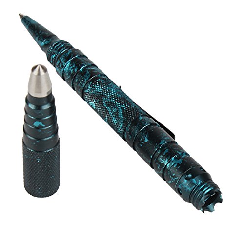 Ran's L Táctico Pluma Autodefensa Triturador De Vidrio Herramienta de Defensa EDC Survival 06-ZSB-003 (Azul) Cover