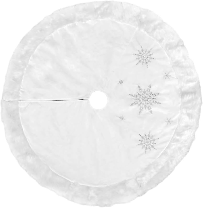 Tree Skirt Christmas Christmas Tree Skirt Creative Christmas Pearl Snowflake Christmas Tree Skirt Christmas Tree Apron Tree Skirt Christmas Tree Skirts